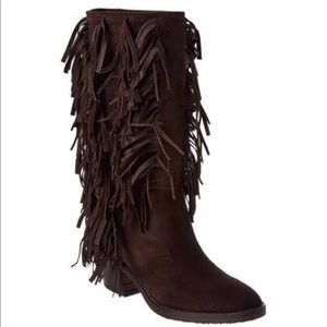 💦Aquatalia Lisette Fringe Boot w/dust bag and box